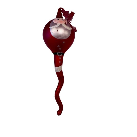 Santa Hand Painted Holiday Christmas Ornament Decor - Picture 1 of 7